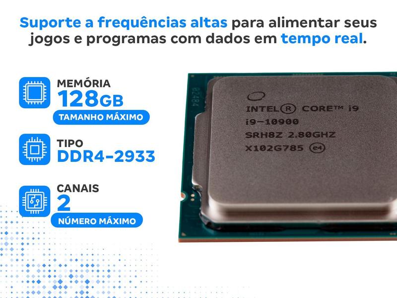 Processador Intel Core i9 10900 2.80GHz - 5.20GHz Turbo 20MB